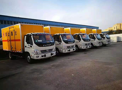 阳日镇爆破器材运输车